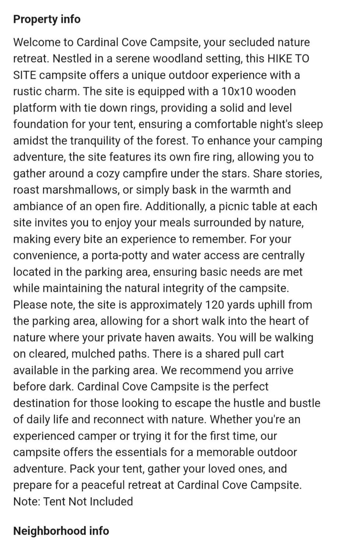 Cardinal Cove Campsite At Hocking Vacations - Tent Not Included Logan Eksteriør bilde